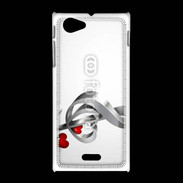 Coque Sony Xpéria J Love for music 1