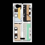 Coque Sony Xpéria J Music audio tape vintage