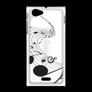 Coque Sony Xpéria J Note de musique 75
