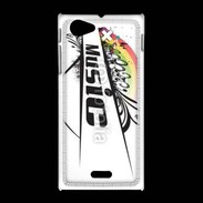 Coque Sony Xpéria J Thème musique 75
