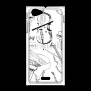 Coque Sony Xpéria J Instruments de musique en dessin 90