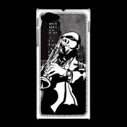 Coque Sony Xpéria J Saxophoniste en dessin 66