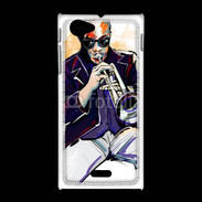 Coque Sony Xpéria J Trompettiste en dessin 65