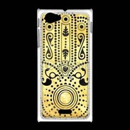 Coque Sony Xpéria J Islam noir et jaune 25
