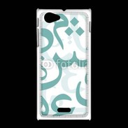 Coque Sony Xpéria J Paterne de lettres Arabes 110