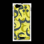 Coque Sony Xpéria J Paterne de lettres Arabes 150