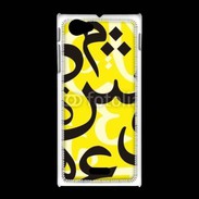 Coque Sony Xpéria J Paterne de lettres Arabes 170