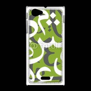 Coque Sony Xpéria J Paterne de lettres Arabes 180