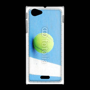 Coque Sony Xpéria J Cours de tennis béton bleu