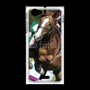 Coque Sony Xpéria J Saut d'obstacle Equitation