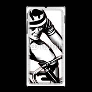 Coque Sony Xpéria J Dessin de cycliste