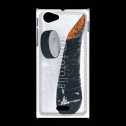 Coque Sony Xpéria J Crosse et palet de Hockey sur glace