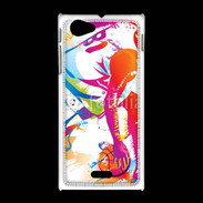 Coque Sony Xpéria J Joueur de basket en dessin