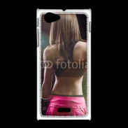 Coque Sony Xpéria J Boxe féminine