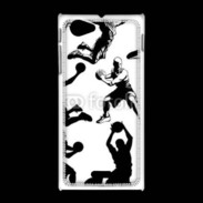 Coque Sony Xpéria J Silhouette de basketeur