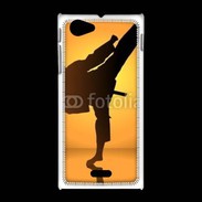 Coque Sony Xpéria J Silhouette de karatéka
