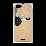 Coque Sony Xpéria J Squash raquette et balle