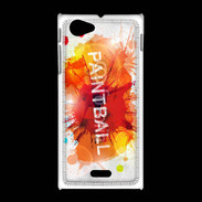 Coque Sony Xpéria J Paintball 1
