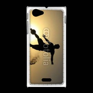 Coque Sony Xpéria J beach soccer couché du soleil