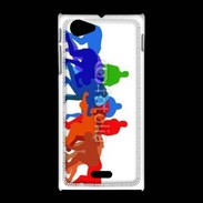 Coque Sony Xpéria J Illustration mêlée de rugby