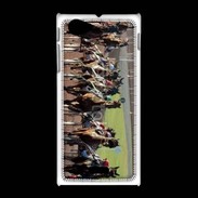 Coque Sony Xpéria J Arrivée de course de trot en sulky