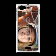 Coque Sony Xpéria J Petite fille équitation
