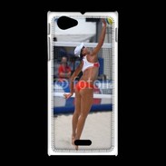 Coque Sony Xpéria J Beach Volley féminin 50