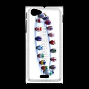 Coque Sony Xpéria J Rangée de ballon de rugby