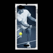 Coque Sony Xpéria J Tennis en noir et blanc 75