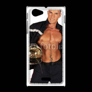 Coque Sony Xpéria J Pompier stripteaser