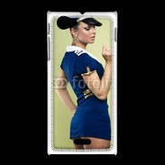 Coque Sony Xpéria J Hôtesse de l'air sexy