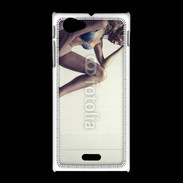 Coque Sony Xpéria J Femme sexy pensante en lingerie