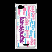Coque Sony Xpéria J Nuage de mots sexy 3