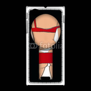 Coque Sony Xpéria J serrure sexy