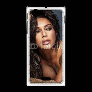Coque Sony Xpéria J Portait de brune charmante 5