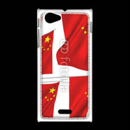 Coque Sony Xpéria J drapeau Chinois