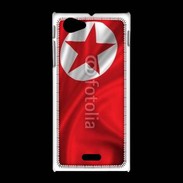 Coque Sony Xpéria J Drapeau Corée du Nord