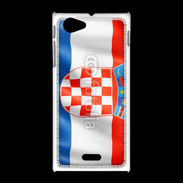 Coque Sony Xpéria J Drapeau Croatie