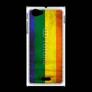 Coque Sony Xpéria J Drapeau gay vintage
