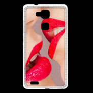 Coque Huawei Ascend Mate 7 Bouche sexy Lesbienne et rouge à lèvres gloss