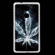 Coque Huawei Ascend Mate 7 Feuille de cannabis en fumée