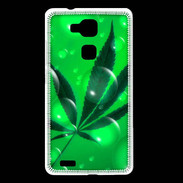 Coque Huawei Ascend Mate 7 Cannabis Effet bulle verte