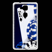 Coque Huawei Ascend Mate 7 Poker bleu et noir