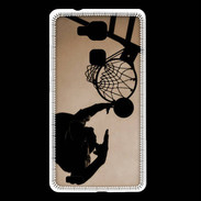 Coque Huawei Ascend Mate 7 Basket en noir et blanc