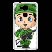 Coque Huawei Ascend Mate 7 Cute cartoon illustration of a soldier