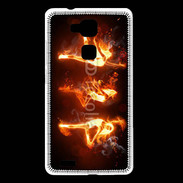 Coque Huawei Ascend Mate 7 Danseuse feu