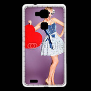 Coque Huawei Ascend Mate 7 femme glamour coeur style betty boop