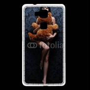 Coque Huawei Ascend Mate 7 Femme glamour câlin nounours