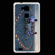 Coque Huawei Ascend Mate 7 Couple romantique devant la mer