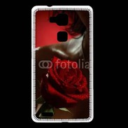 Coque Huawei Ascend Mate 7 Belle rose rouge 500